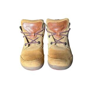 Swissbrand Women’s Soft Leather Hiking Boots Brown Size 7 Outdoor Trail